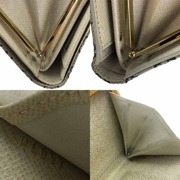 Louis Vuitton Wallet Monogram Mini Lin Porte M95659 Porte Monnaie Viennois - Picture 7 of 9